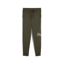 PUMA Train All Day Cat Woven Pants Mens Green Casual Athletic Bottoms 52596180