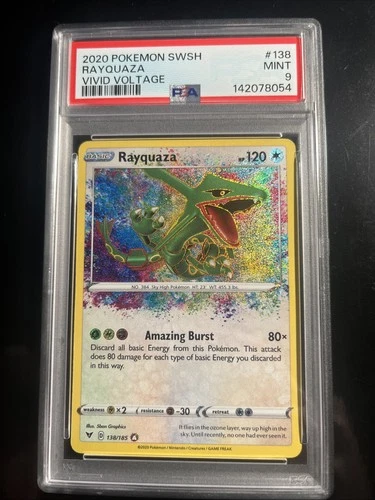 RAYQUAZA 138 VIVID VOLTAGE AMAZING RARE POKEMON MINT