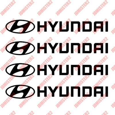 #ad Hyundai Decal Hyundai Tiburon Tuscani Elantra Sonata Window Car Vinyl Stickers $17.99