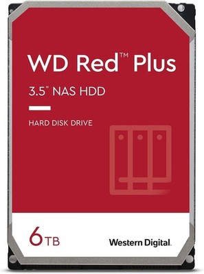 Western Digital Red Plus (5400RPM, 3.5'', SATA III, 128MB Cache) 6TB Internal...