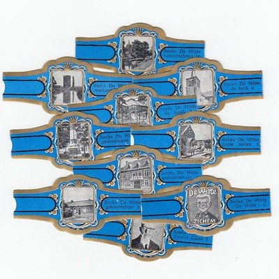 10 cigar bands Caraibe De Witte Van Ernest Claes Without Caraibe blue