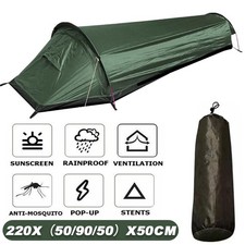Ultralight Camping Tent One Person Outdoor Tent Sleeping Bag Backpacking Camping