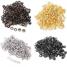 Brass Double Sided Eyelets Rivets Grommet for Belt Shoes Bag Leather CraftBronze