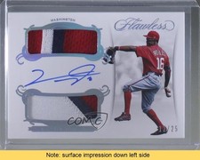 2018 Panini Flawless Rookie 12/25 Victor Robles Dual Patch Auto READ 2l4