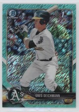 2018 Bowman Chrome Prospects Aqua Shimmer Refractor 19/125 Greg Deichmann 0q7