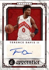 2020-21 Panini Chronicles Terence Davis II #APR-TDV Apprentice Signatures 32A
