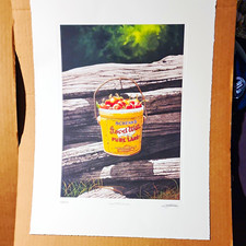 Bob Timberlake Signed Numbered Ltd Ed Print “good Will Cherries” 2002 14in