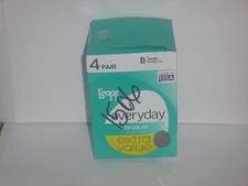 (4 pair)  Leggs Everday Support Pantyhose - Sheer Toe - Nude -14589