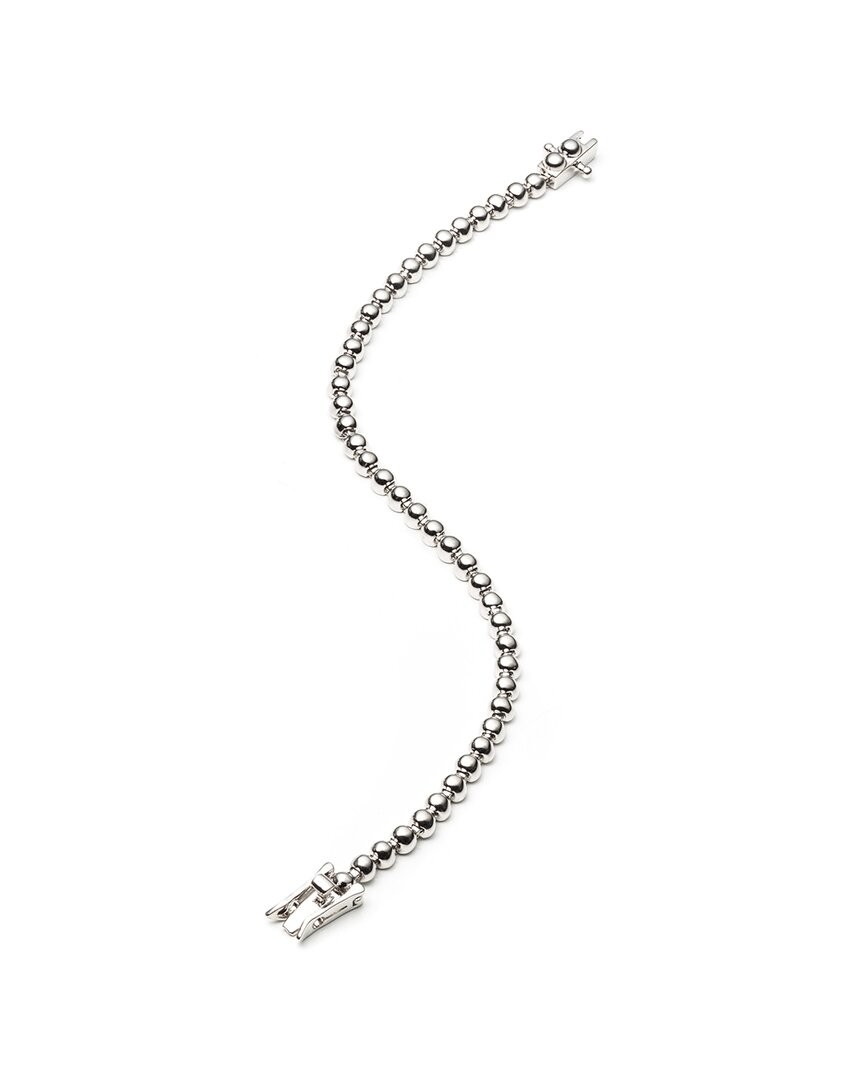 Женский теннисный браслет Eddie Borgo с купольным покрытием из родия