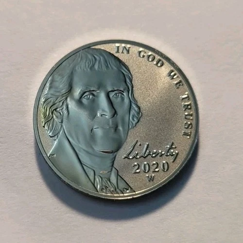 Photo of a 2020-W Jefferson Nickel Proof from an eBay listing that sold on Jul 22, 2026