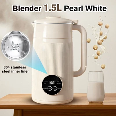 8in1 Nut Milk Maker Machine 50oz for Oat Almond Soy Milk Blender 1.5L Home Timer