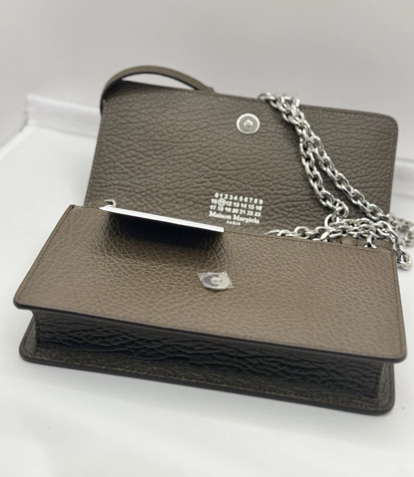 Bolso de cadena de cuatro puntadas MAISON MARGIELA color topo Foto 3 de 4