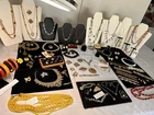 Estate HIGH END Vtg JEWELRY LOT GF,Sterling,Juliana Trifari ,Bakelite,Glowing