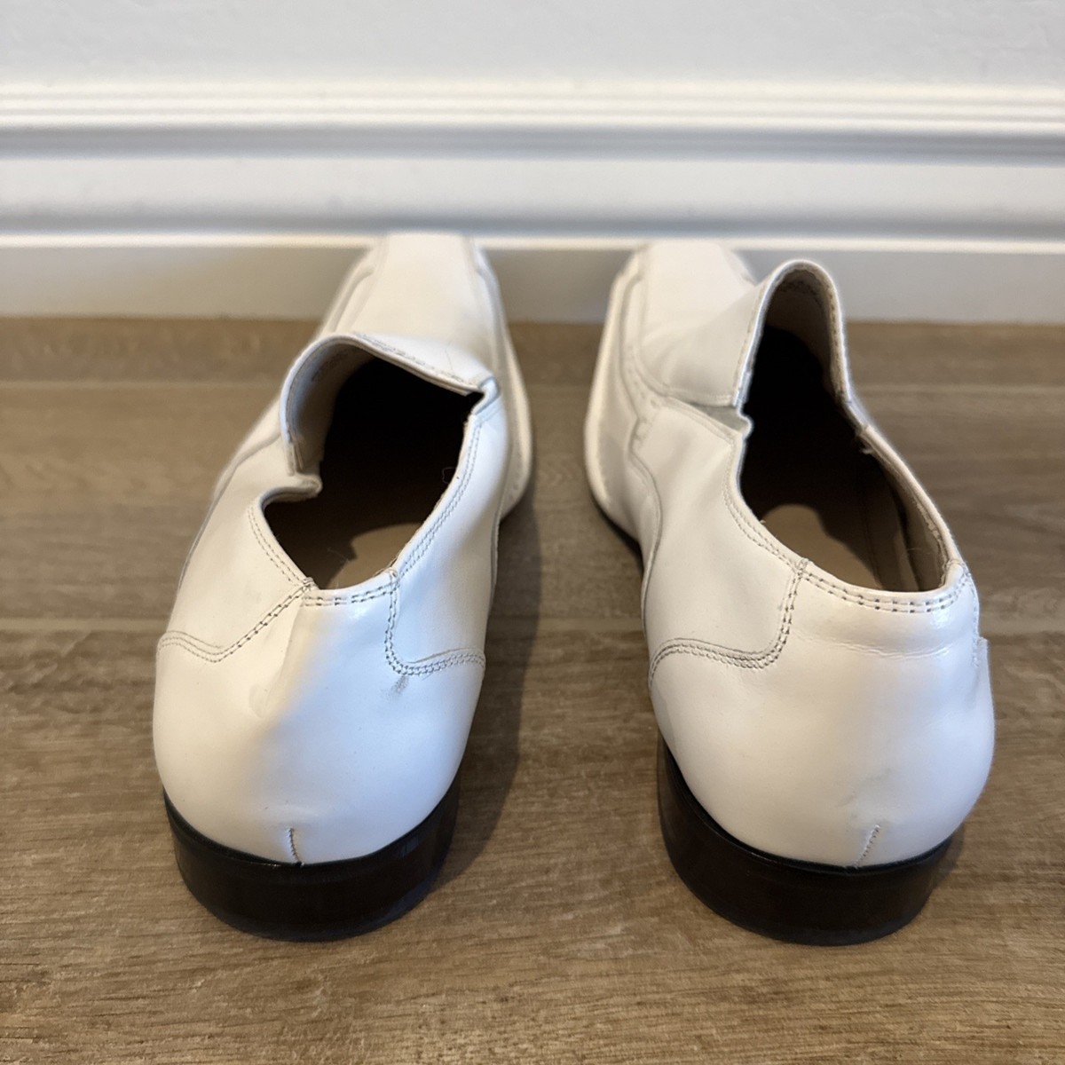Stacy Adams Templin Bike Toe Loafer White Size 9.5 M Leather (READ) Amazon.com | STACY ADAMS Mens Loafers-shoes, Black, 7 US  main image 2