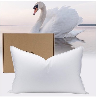 Plushhavencloud White Goose Down Pillow 100% 800+ Fill Power Standard Firm
