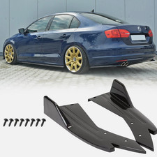 Gloss Black Rear Diffuser Bumper Splitter Spoiler Lip For Vw Jetta Gli Mk6 Mk7