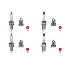 4x NGK ZÜNDKERZEN 3869 passend für 4-ZYLINDER DODGE NITRO JEEP CHEROKEE