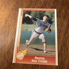 1991 Pacific Nolan Ryan Meeting New Friends California Angels #20