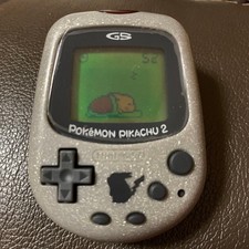 Nintendo Pokemon Pikachu 2 Gray Pocket Pikachu Virtual Pet Game Pedometer Tested