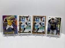 (4) Topps Paul Skenes Cards (Base and Gold RC Holiday Titans and Pro Files) Mint