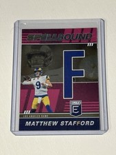 2022 Panini Donruss Elite - Spellbound Matthew Stafford #SB-MS4 Pink Letter F