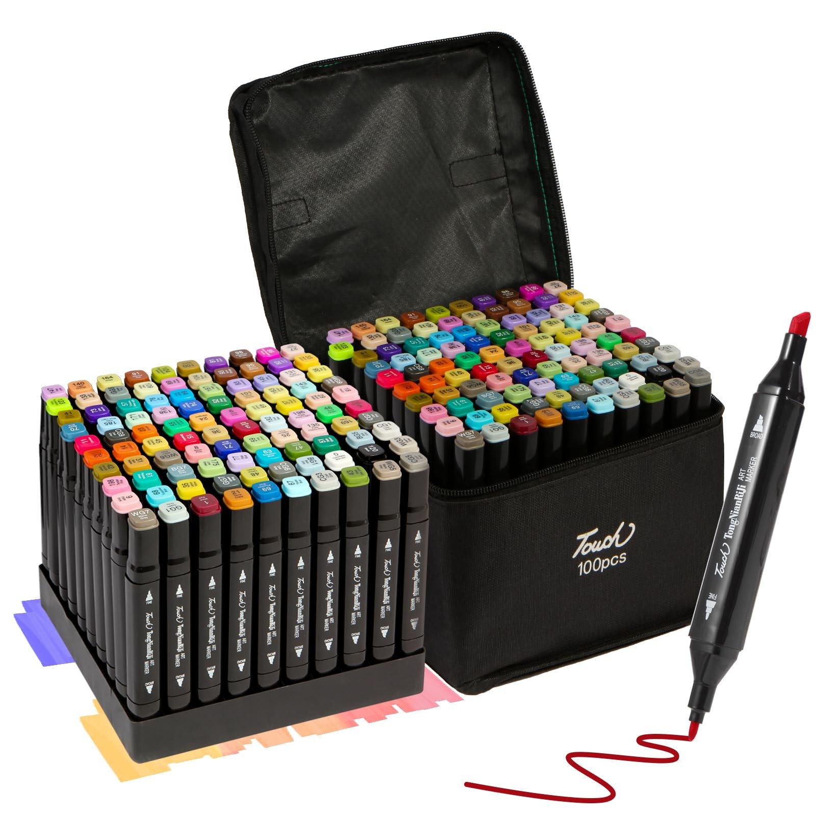 , Permanent Sketch Art Markers Pens Set W...