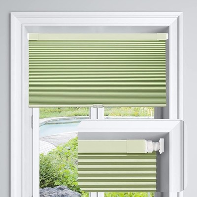 LazBlinds Cordless Cellular Shades, No Tools Blackout Green - 36'' W x 64'' L