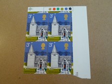 G.B 1972 Old Village Churches blocks x 4 traffic light margins controls