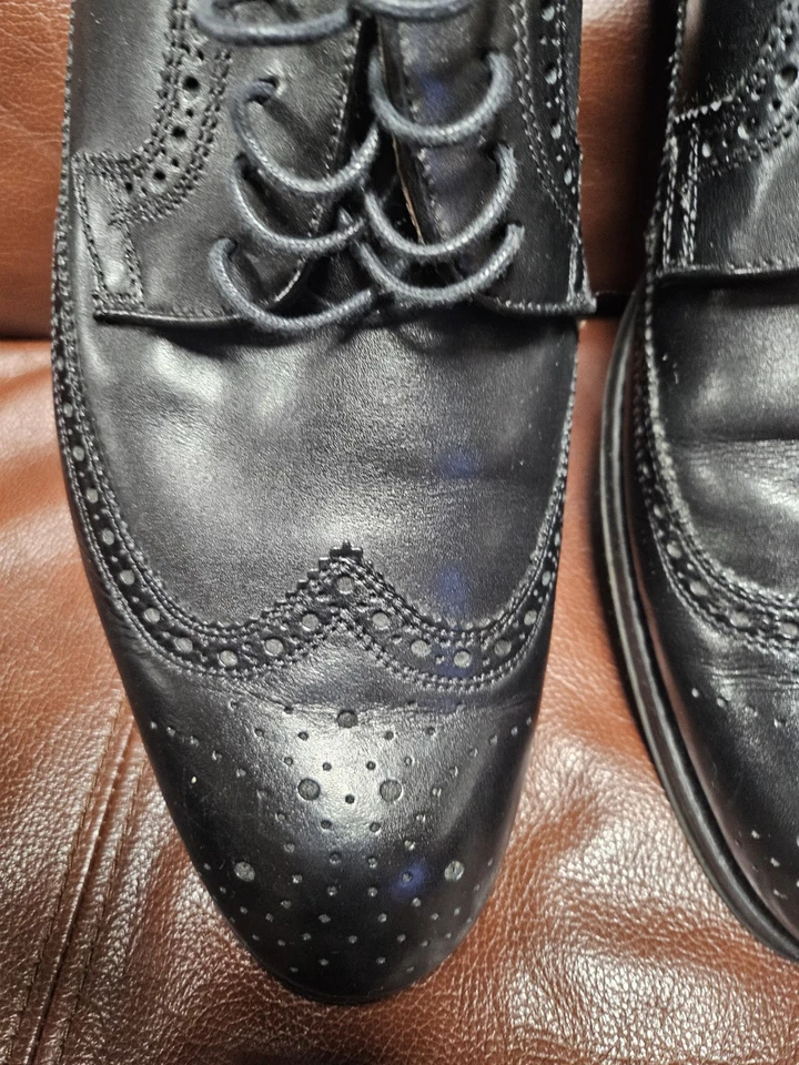 Zapatos con punta de ala de cuero STAFFORD para hombre talla 13 Foto 2 de 4