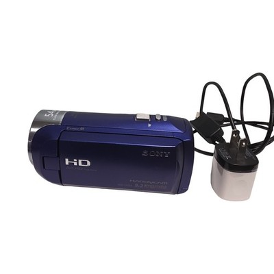 Sony Handycam HDR-CX240 9.2MP 54x Zoom Blue Digital Camcorder