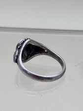 Bague Ancienne Argent Massif Taille 51 - Pierre Dure - Bijou Vintage Français