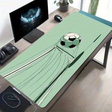 1pc Large-sized Esports Gaming Mouse Pad with a Simple Soccer Goal Art Design,