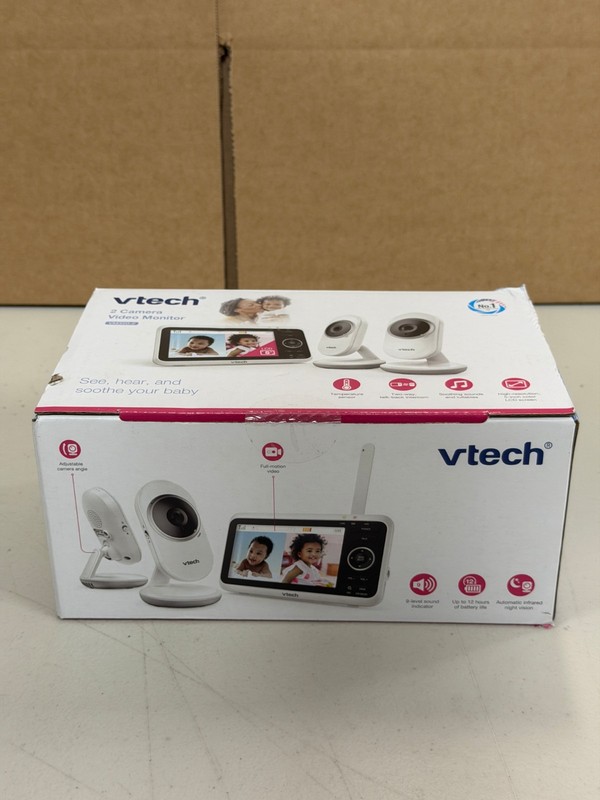 VTech Baby Monitor with 2 Cameras No WiFi & 5" Screen - Split-Screen