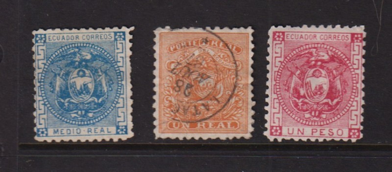 Ecuador - #9-11, cat. $ 42.00
