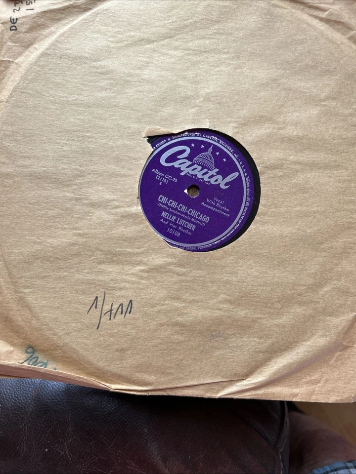10" 78 RPM - Nellie Lutcher-Chi Chi Chi Chicago/the one I love belongs/Capitol - Изображение 2 из 4