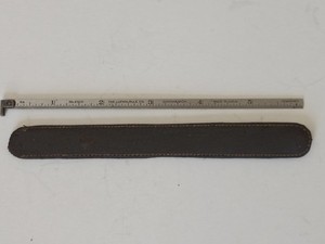 Lufkin Rule Co. No. 2310, Hook Ruler with matching leather cover.