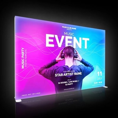 10FT SEG Advertising Light Box Wall Lightbox Led Box Trade Show Display