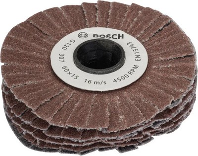 Bosch Schleifwalze SW15 flexibel K120, zu PRR 250 ES Fächerscheiben Schleifmop