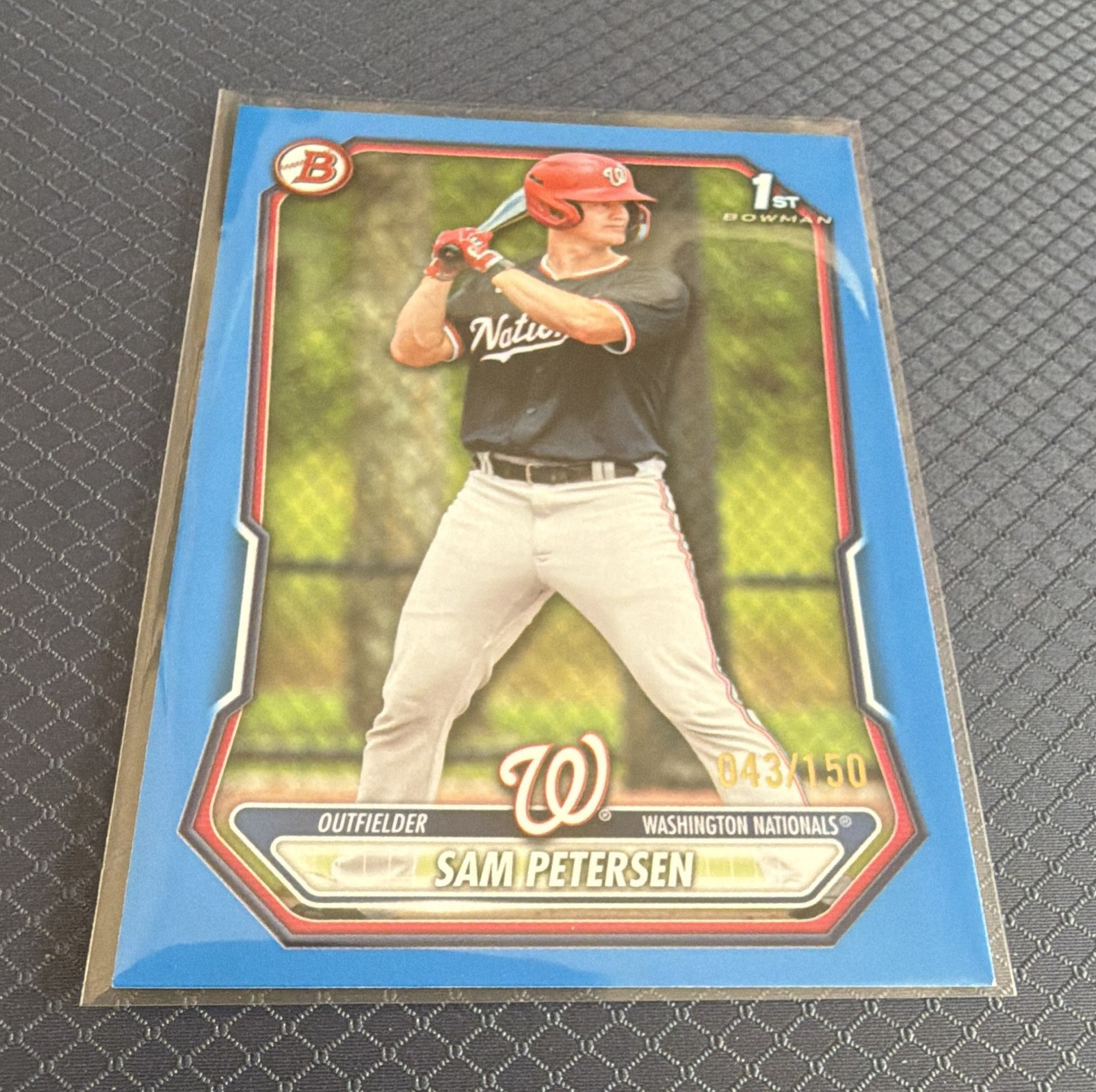 Topps 2026 Bowman Sam Petersen 1st Bowman Prospects Blue /150 #BP-122 Nats