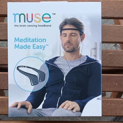Muse Brain Sensing Meditation Headband Black w/ USB Cable & Quick Start Guide