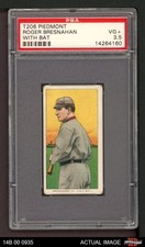 1909 T206 Roger Bresnahan Bat Cardinals HOF VARIATION PSA 3.5 - VG+
