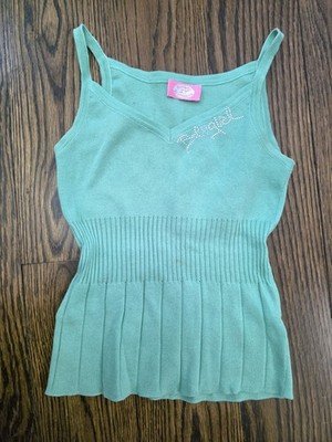 Vintage Blumarine Blugirl Cotton Knit Stretch Cami Top Tanktop Made In Italy I38