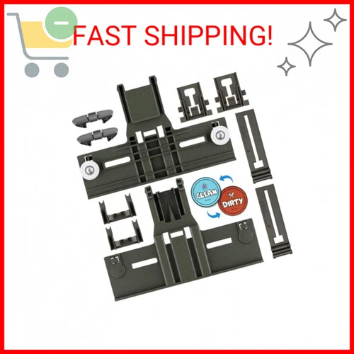 Upgraded W10350375 W10712395 Dishwasher Top Rack Adjuster Parts for Whirlpool WD