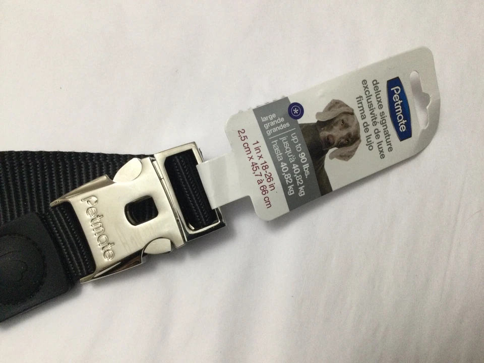 "Nuevo collar de perro Petmate Signature Deluxe 1 X 18 - 26"" costuras de alta resistencia, resistente" Foto 4 de 4