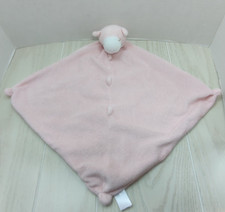 Angel Dear pink lamb baby security blanket lovey knotted corners nubs