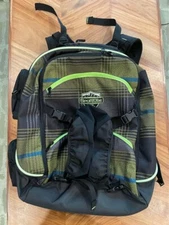 Sportube Overheader Ski & Snowboard Gear Backpack, Green & Black