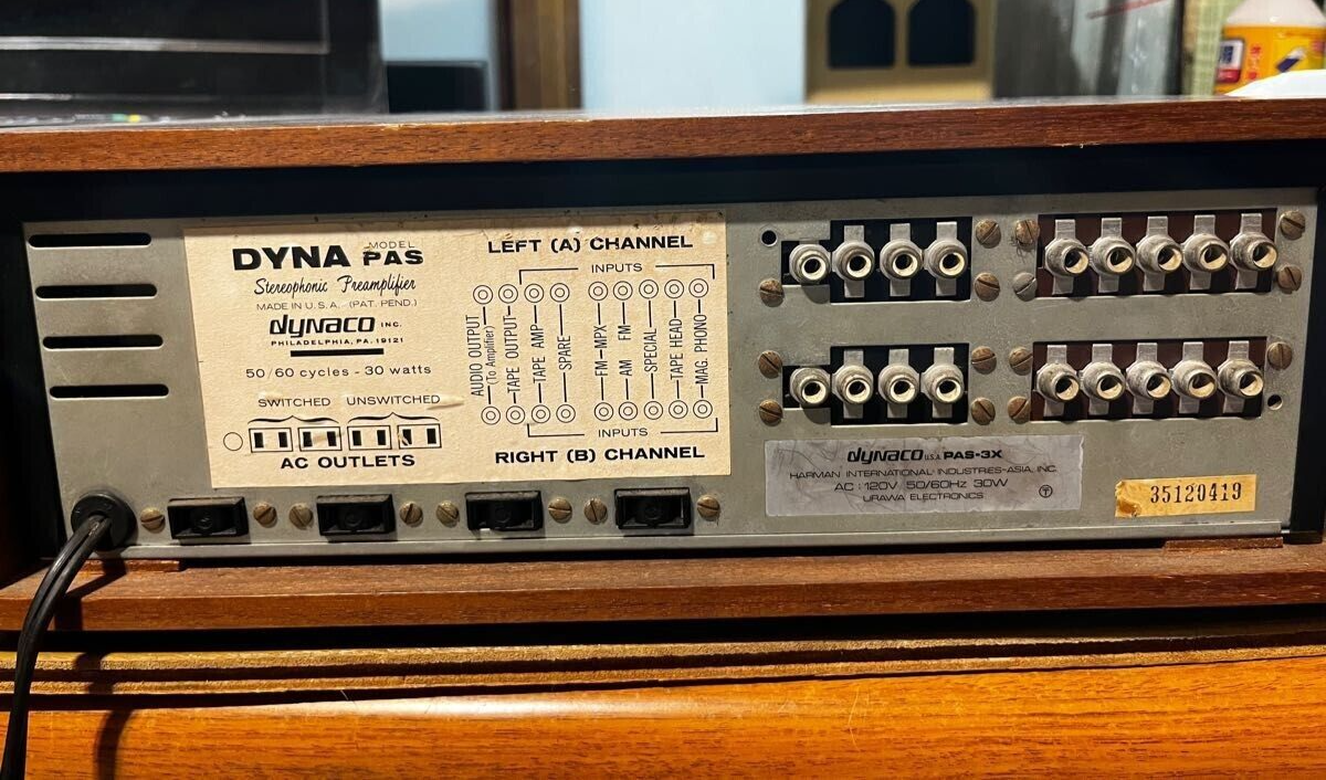 DYNACO PAS-3X Tube Preamplifier Vintage Used Energization