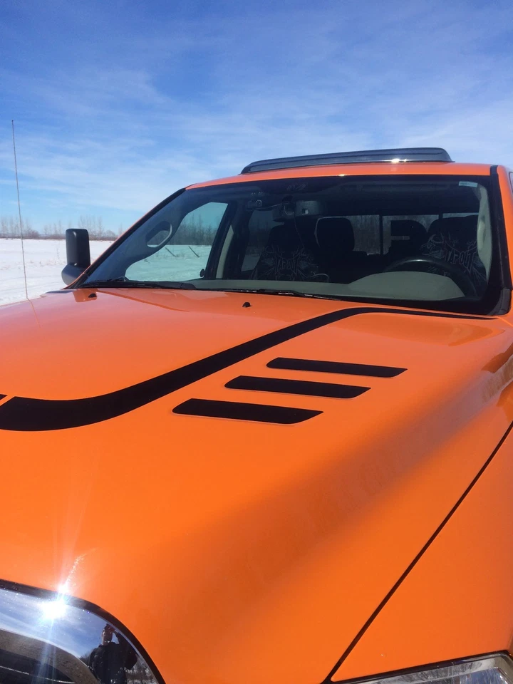 FITS Dodge RAM 2500 3500 Hood Vent Decals 2010 2011 2012 2013 2014 2015 16 17 18 - Image 2 of 4