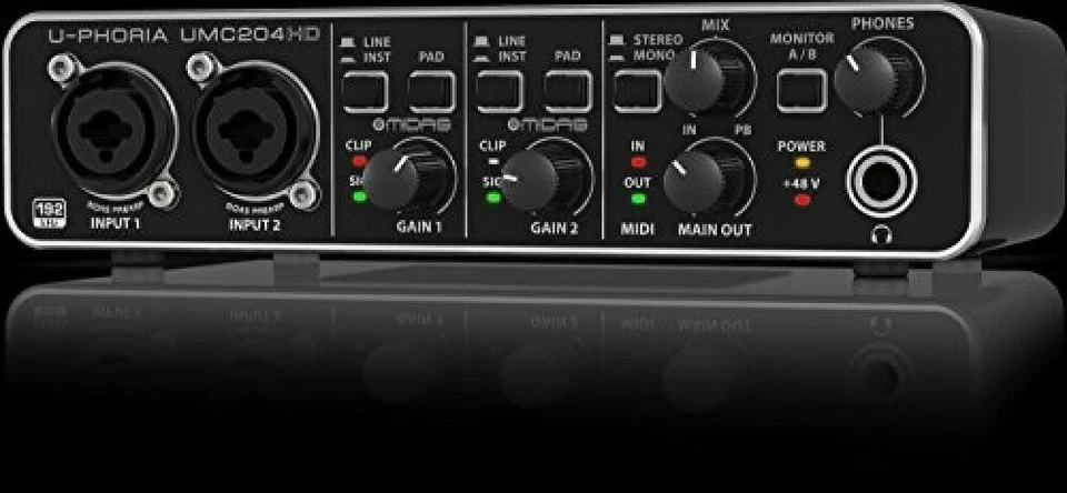 BEHRINGER UMC 204 HD 24-Bit / 192 kHz USB Audio Interface - Image 4 of 4