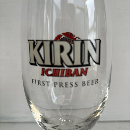 4 X Kirin Ichiban First Press Brew Japanese Beer Glasses Bar Pub Mancave - Picture 5 of 7